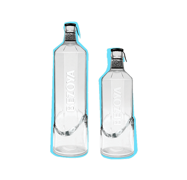 Botellas de vidrio premium